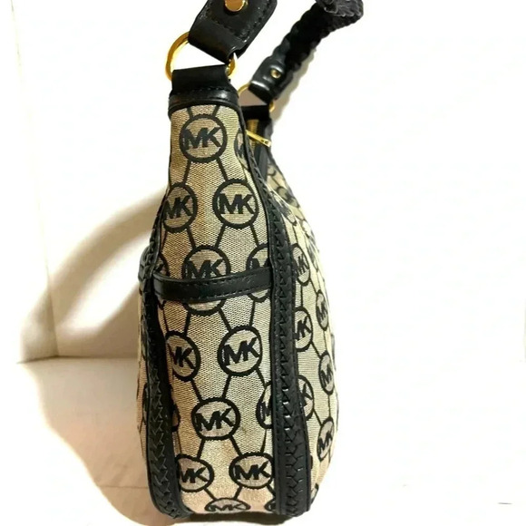 Michael kors MK signature print canvas shoulder handbag - Picture 3 of 11